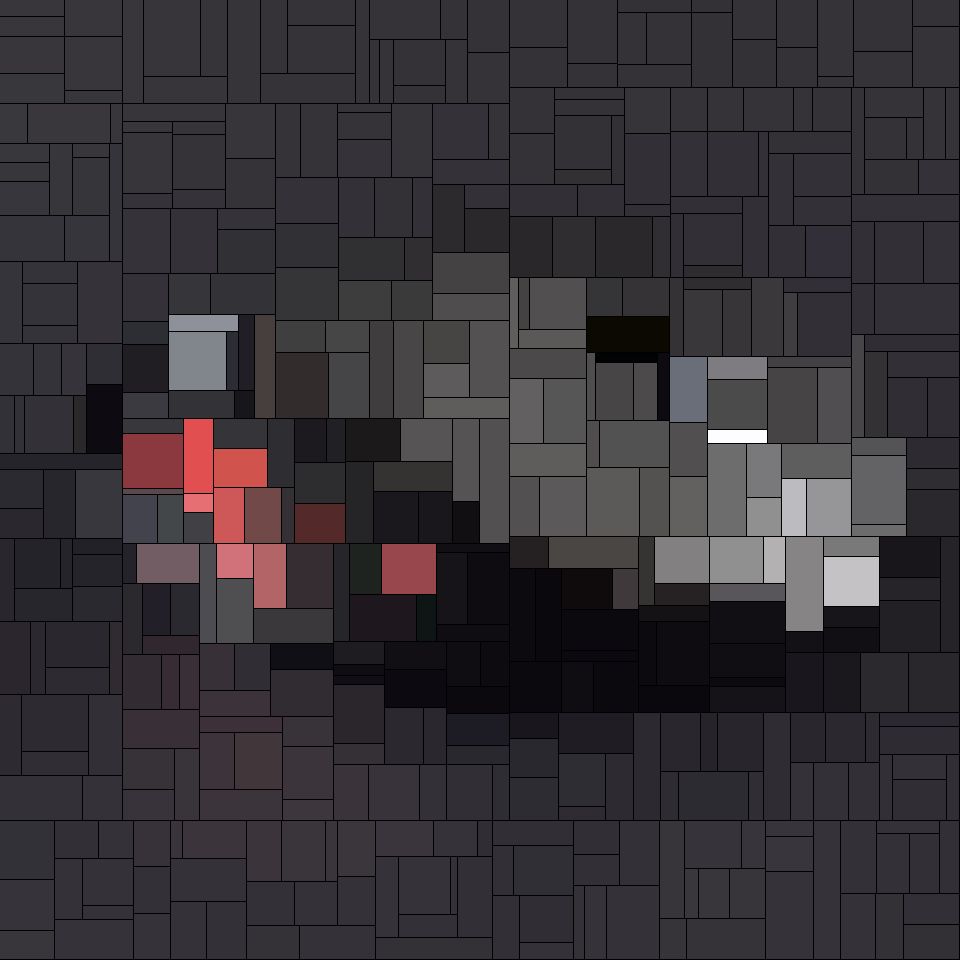 tall mouse on black background